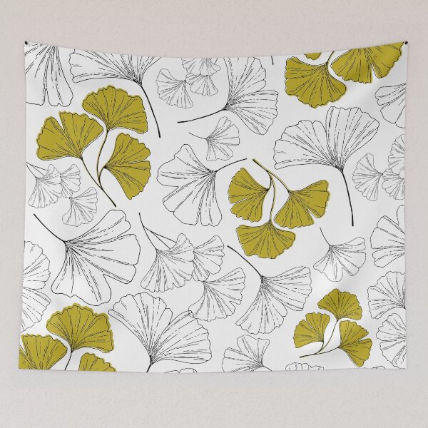 Item preview, Greenish Yellow Ginkgo Biloba Leaves designed and sold by romanideco.