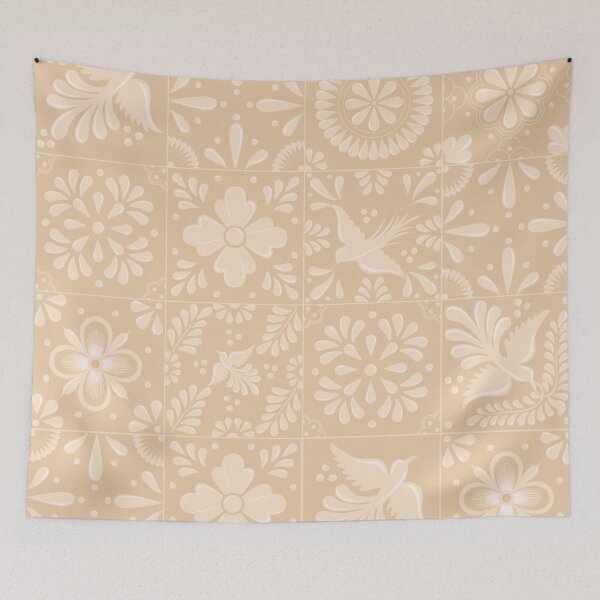 Item preview, Mexican Beige Talavera Tile Pattern by Akbaly designed and sold by Akbaly.