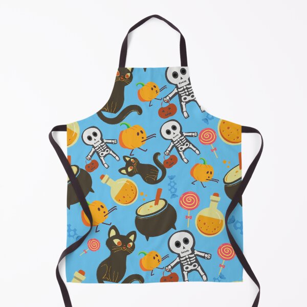 Item preview, Squash Goals light blue Halloween Cat Skull Candy Pumpkin pattern designed and sold by IMYGREAT32.