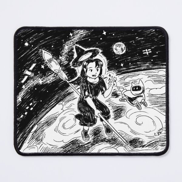 Item preview, Space Witch over Earth designed and sold by catblip.