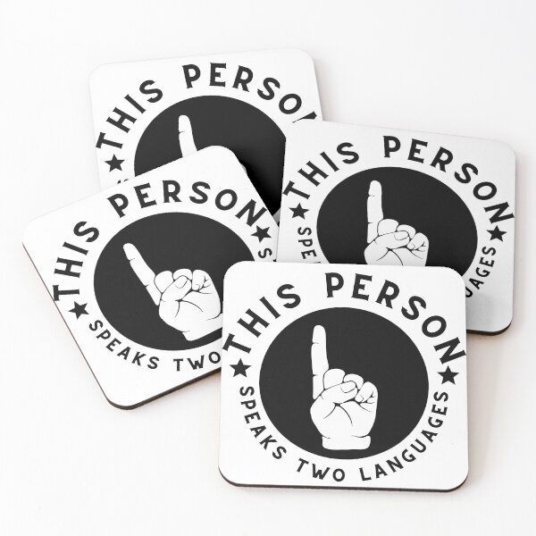 Item preview, This person can speak two languages designed and sold by Ahmer Qureshi.