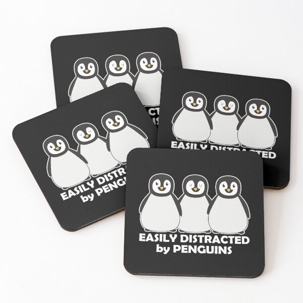 Item preview, Easily Distracted by Penguins Dark designed and sold by ironydesigns.