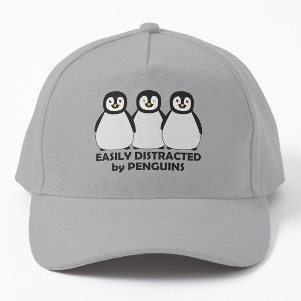 Aperçu de l'œuvre Facilement distrait par les pingouins créée et vendue par ironydesigns.