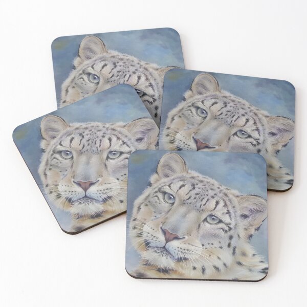 Item preview, Snow leopard portrait designed and sold by Penguland.