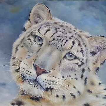 Artwork thumbnail, Snow leopard portrait by Penguland