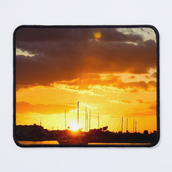 Sailboat in Stunning Sunset Mouse Pad