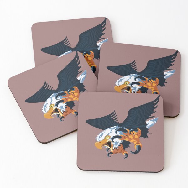 Item preview, Eagle diving with claws out and open beak designed and sold by James Hindermeier.