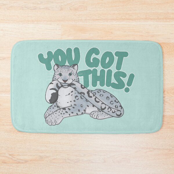 Item preview, You Got This! Snow Leopard Motivational designed and sold by deliinthesky.