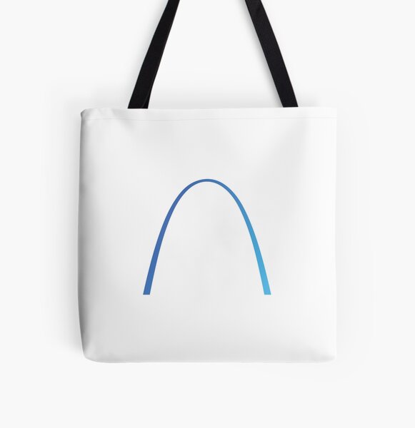 Gateway Arch with Plane Mint Tote Bag