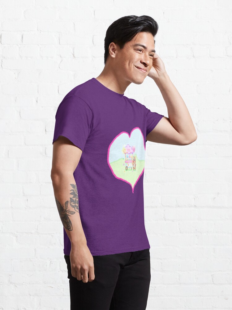 Vista alternativa de Camiseta clásica Oso de peluche y algodón de azúcar