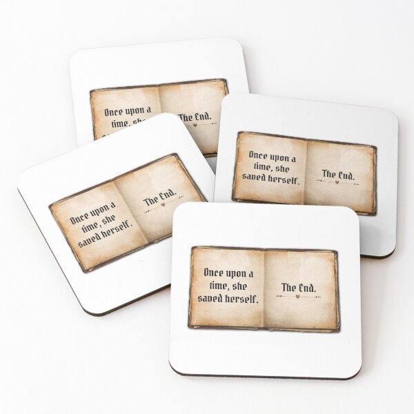 Item preview, Once Upon a Time, She Saved Herself. The End. designed and sold by Martini-Four.