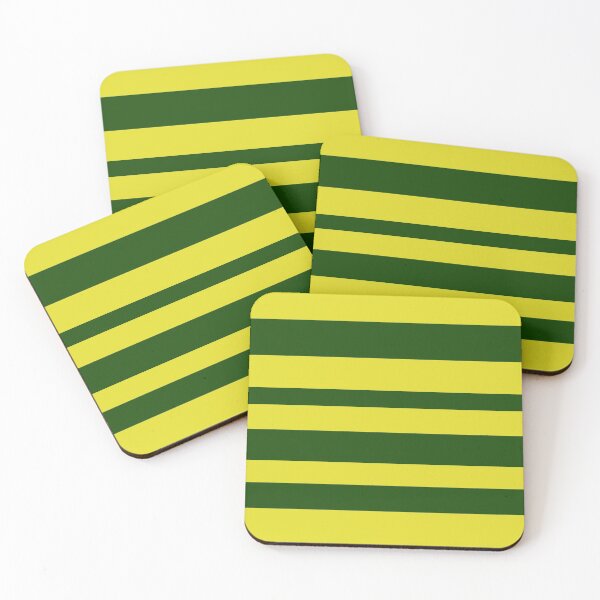 Item preview, Green and gold stripes designed and sold by The Poette.