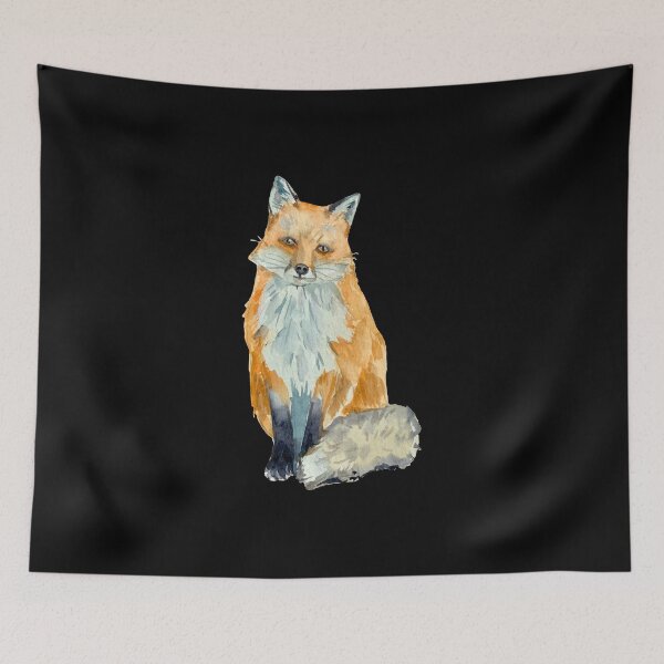 Artikelvorschau, Aquarell Fuchs entworfen und verkauft von franktact.