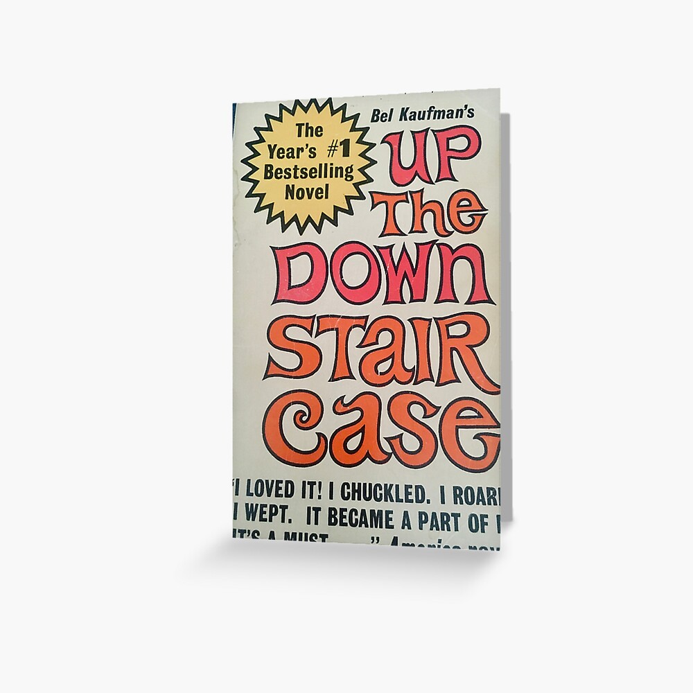 Cover of Bel Kaufman's Up the Down Staircase Greeting Card for Sale by  Jenniferkate72