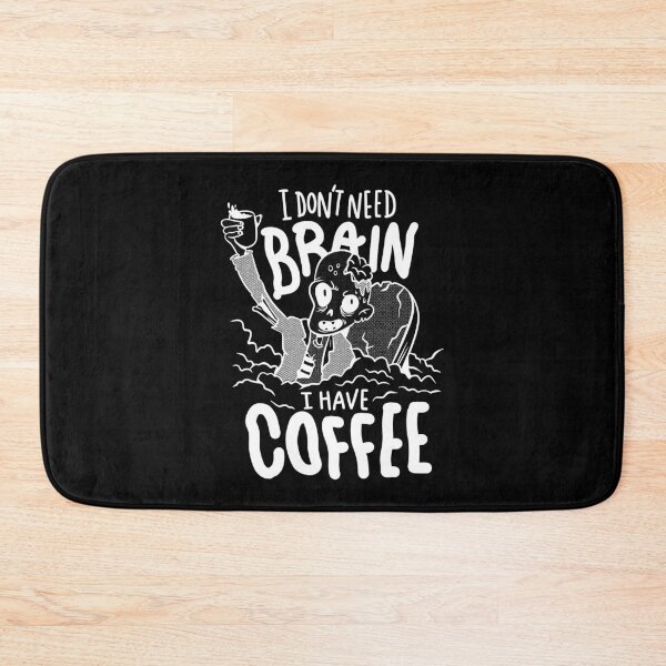 Item preview, white halloween coffee drinking zombie designed and sold by Gossip Rag.