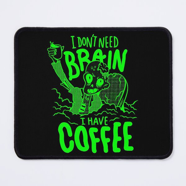 Item preview, acid green halloween coffee drinking zombie designed and sold by Gossip Rag.