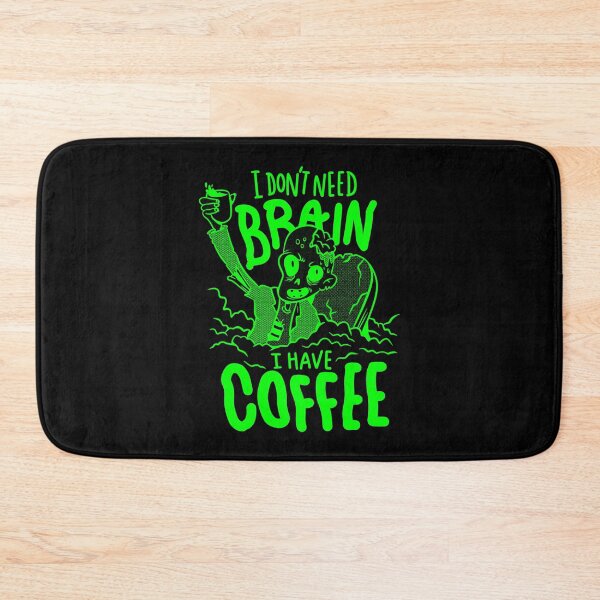 Item preview, acid green halloween coffee drinking zombie designed and sold by Gossip Rag.
