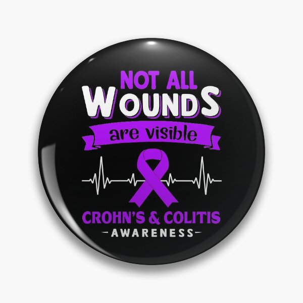 Item preview, Crohn's & Colitis Awareness Not All Wounds Are Visible designed and sold by Victormoratalla.