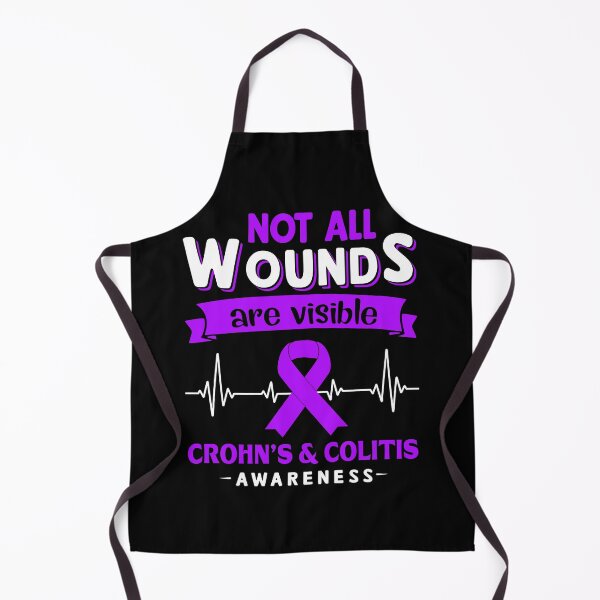 Item preview, Crohn's & Colitis Awareness Not All Wounds Are Visible designed and sold by Victormoratalla.