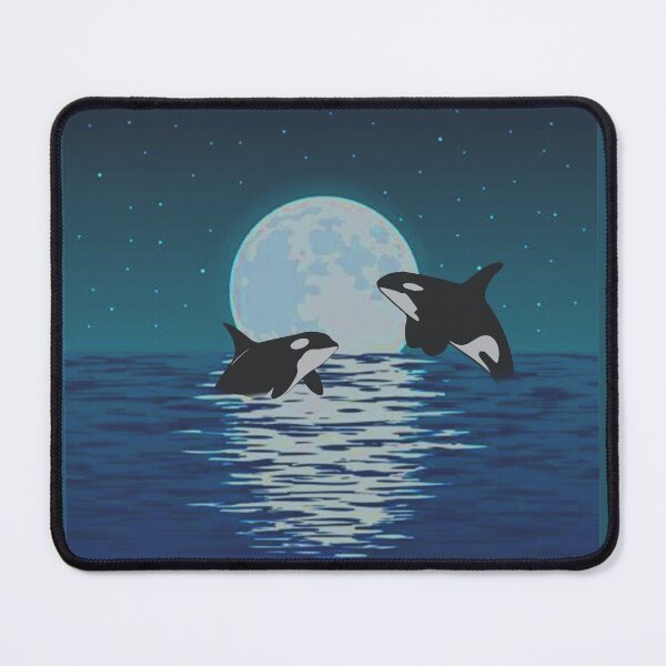 Orca Killer Whale Moonlight- Funny Halloween Costume- Mouse Pad