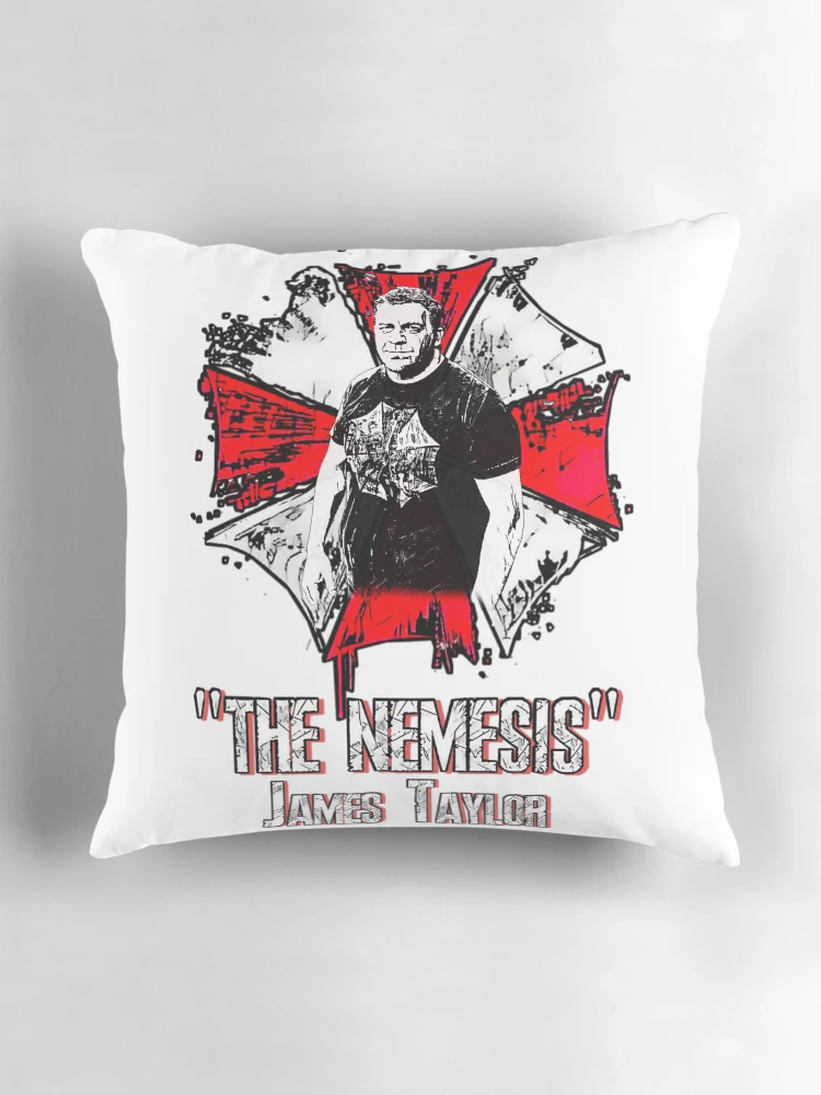 Thumbnail 3 of 4, Pillow, "The Nemesis“ James Taylor Official TBW Merchandise designed and sold by Tennessee Backyard Wrestling.