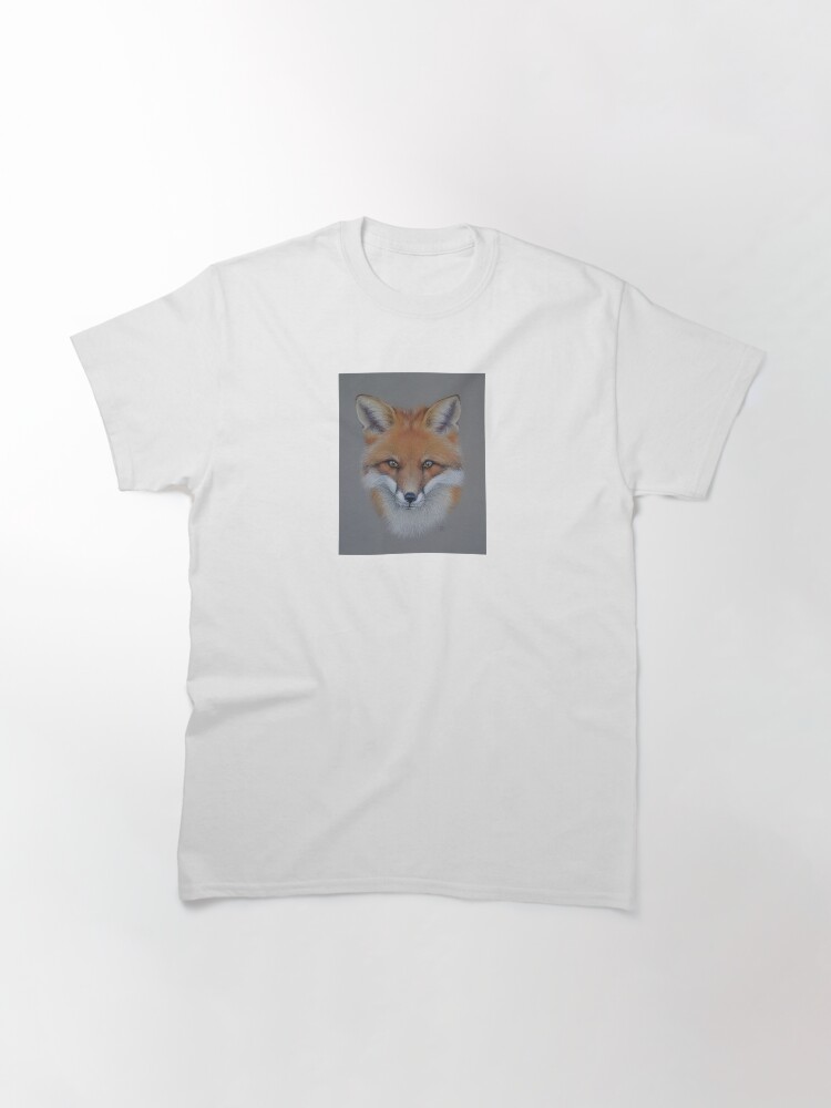 Thumbnail 3 of 7, Classic T-Shirt, Fox portrait designed and sold by Penguland.
