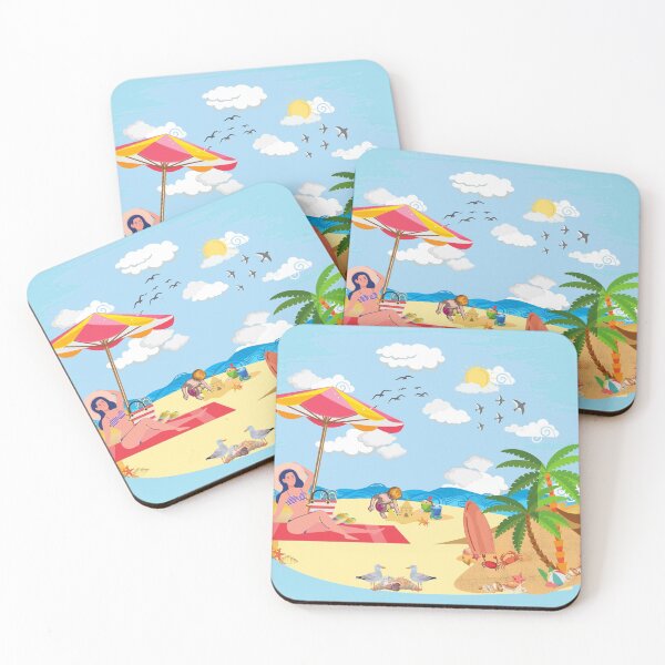 Artikelvorschau, Ein arbeitsreicher Tag - Fun on the Beach ClipArt entworfen und verkauft von BeatyinChaos.