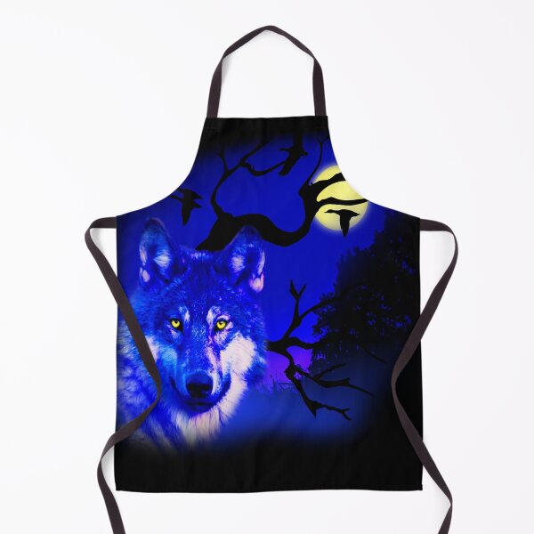 Item preview, Wolf night design with the moon for you and your lovely one. designed and sold by bluehatgraphics.
