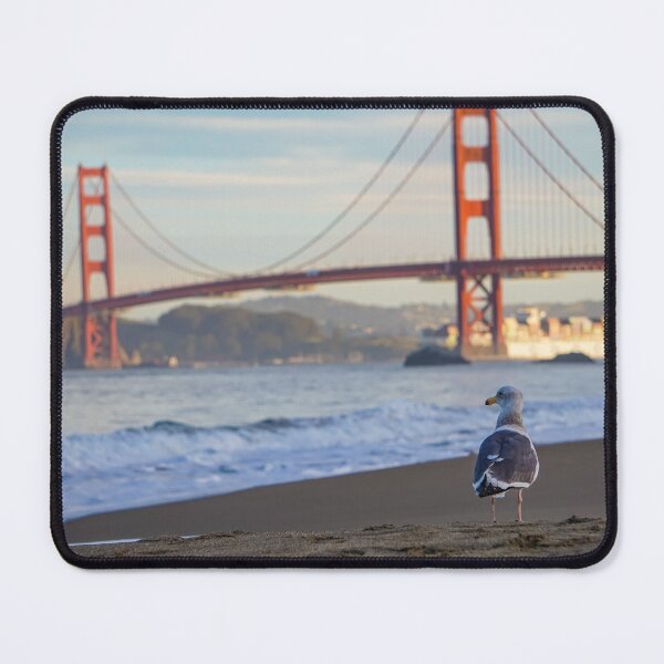 Item preview, Seagull at the Golden Gate Bridge designed and sold by Stacy Nethery.