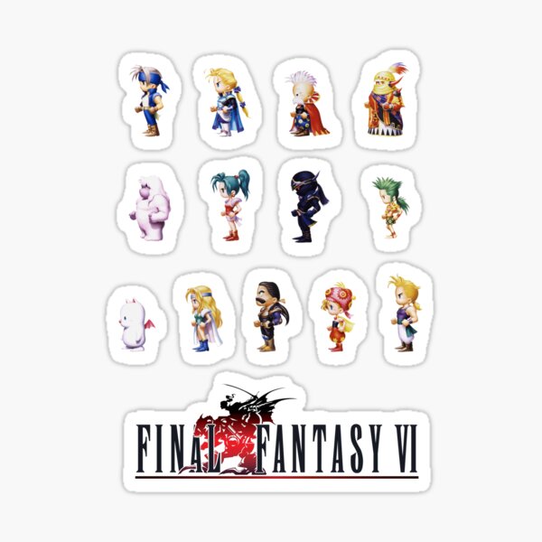 Vista previa del artículo con la obra «Paquete de personajes de Final Fantasy 6», diseñado y vendido por luscastore.