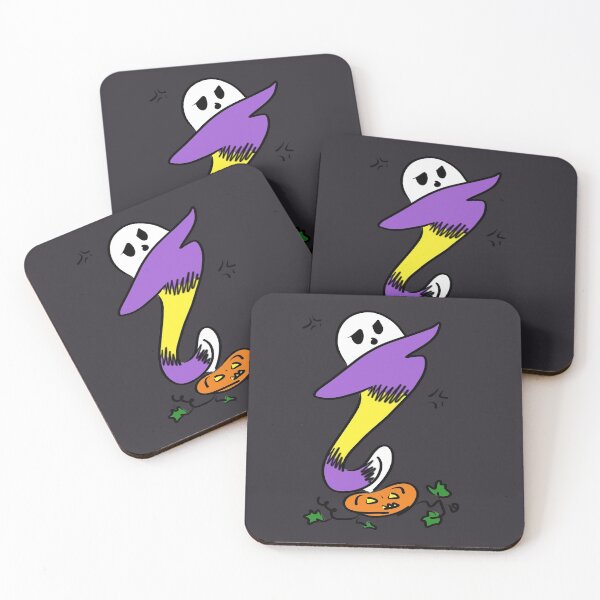 Item preview, Nonbinary Pride Ghost with Pumpkin designed and sold by BiOurPride.