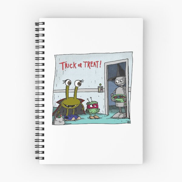 Item preview, Trick or Treat! Halloween Zap Day Robots and Aliens - Friendship Message designed and sold by Blaise Kolodychuk.