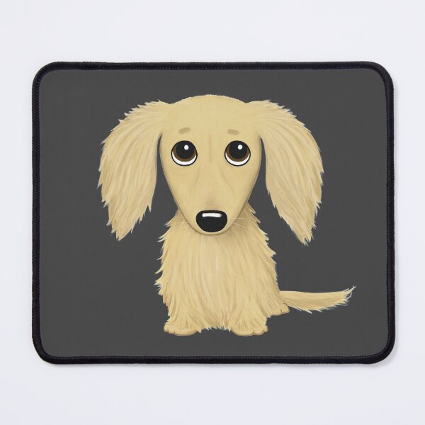 Item preview, Longhaired Cream Dachshund Cartoon Wiener Dog designed and sold by Jenn Inashvili.