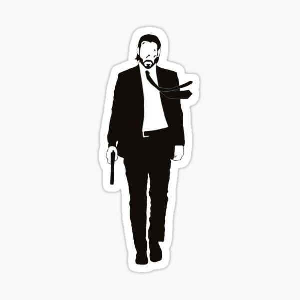 Best John Wick Vinyl Stickers. Wick and Coffee Vinyl Sticker