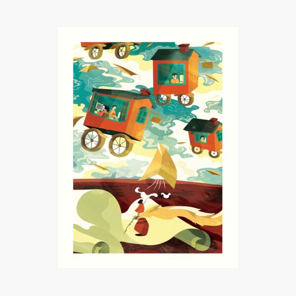 Flying Letters Art Print