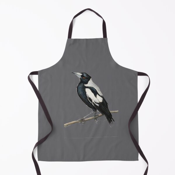 Item preview, The Australian Magpie, Collingwood's iconic bird - drawing  designed and sold by RachaelCurryArt.