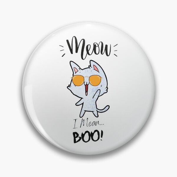 Item preview,  Meow I Mean Boo - Funny designed and sold by CreativeMansion.