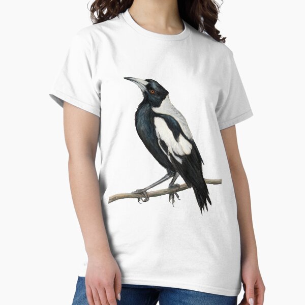 Item preview, The Australian Magpie, Collingwood's iconic bird - drawing  designed and sold by RachaelCurryArt.