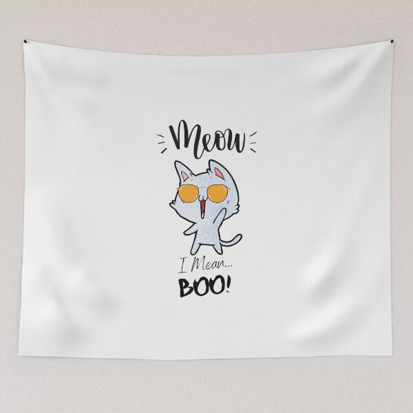 Item preview,  Meow I Mean Boo - Funny designed and sold by CreativeMansion.