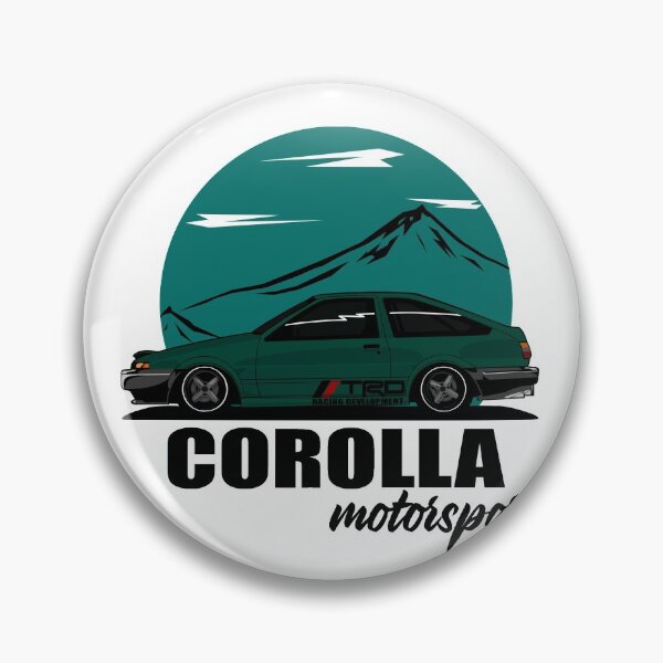 Artikelvorschau, Grüner Toyota Corolla Classic Car Japanese Sports JDM Cars entworfen und verkauft von anjanaartz.
