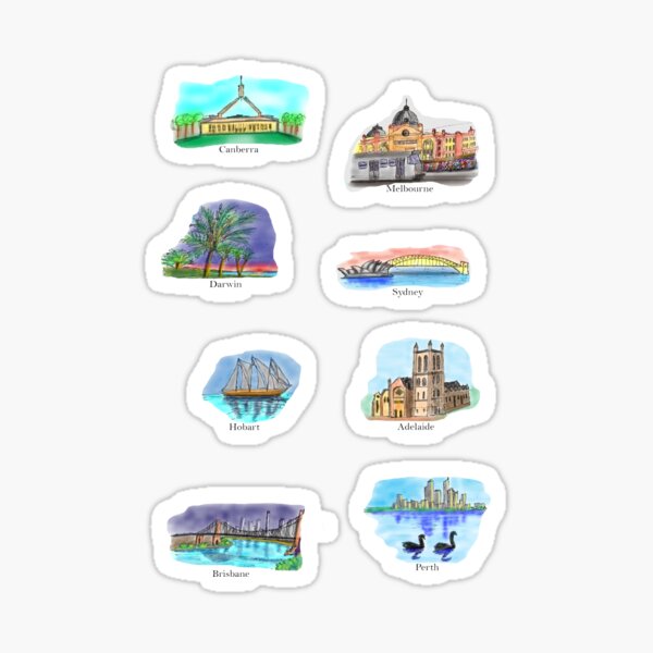 Item preview, Australia- Capital Cities designed and sold by davidfraser.