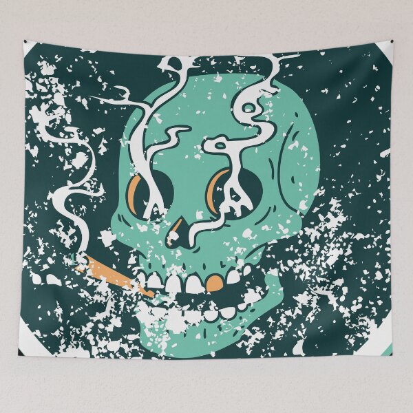 Item preview, Smoking Skull Meme -Funny Weed Stoned Saying designed and sold by Red-ElYoubi.