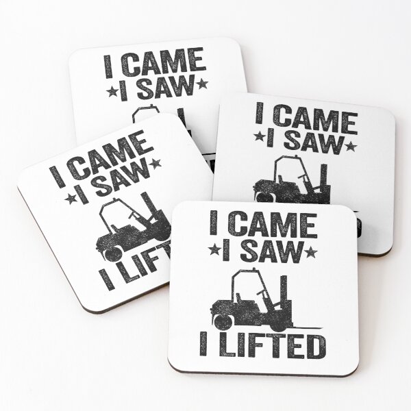 Item preview, I Came I Saw I Lifted Vintage Retro Men Dad Forklift Driver designed and sold by Stronzi.