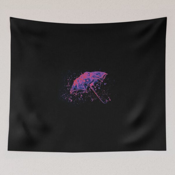 Item preview, Watercolor painting of umbrella and water splashes designed and sold by oanaunciuleanu.