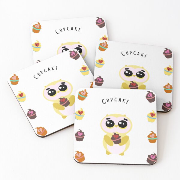 Item preview, Cute Rainbow Owls Family Pack Cupcake Design designed and sold by Rainbows Rock.