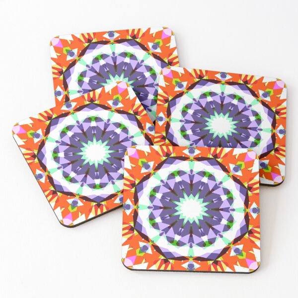 Item preview, Orange Purple White Autumn Fall Halloween Bonfire Night Pattern - Retro Seventies Inspired Art designed and sold by PatternPerfect.