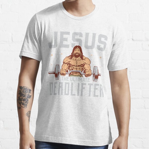 Weight Lifting Jesus The Ultimate Deadlifter Vintage Retro T-Shirt -  Kingteeshop