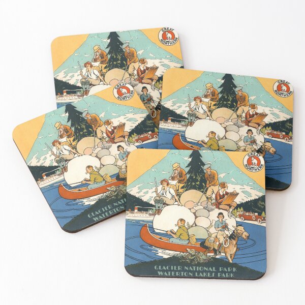 Item preview, 1925 Glacier National Park Montana, Waterton Lakes National Park Alberta designed and sold by Gin  Neko.