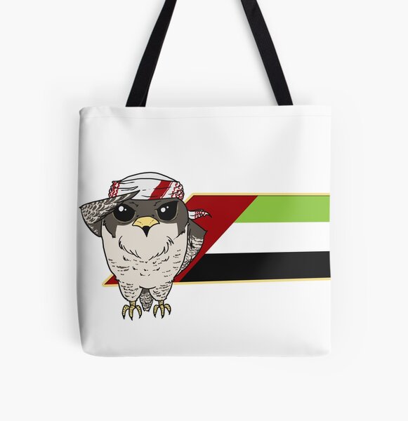 I Love Emirates Word Flag Love Heart Illustration Handbag Craft Poker Spade Canvas Bag Shopping Tote 