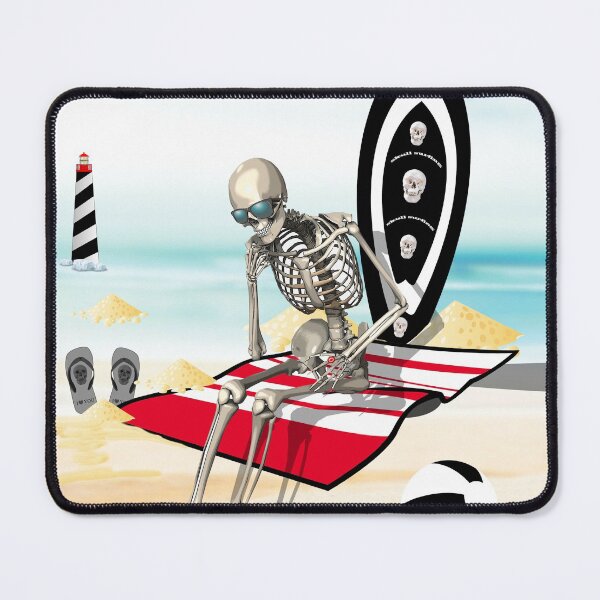 Item preview, The skeleton surfer on vacation designed and sold by Astralia.